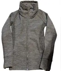 Lululemon  Radiant Jacket II Heathered Core Dark Grey size 4 EUC  Yoga Running