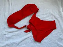 xhiliration red swim suit