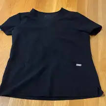 Figs Charcoal Scrub Top