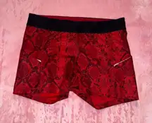 Vintage Lululemon What Sport Short Mini Ziggy Snake Red Tide Cranberry Size 10