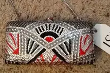 Swavorski STEFANO LAVIANO SWAROVSKI CRYSTAL CLUTCH PURSE, CHRISTMAS GIFT!  NWT