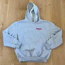 White Fox Hoodie Offstage Alloy Gray Red