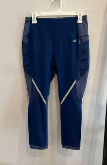 7/8 Length Blue Leggings 