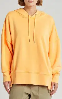 X Hoka Fleece Hoodie Orange Neon Clementine Combo Size Small NWT