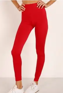 BEACH RIOT NEW Red Glitter Legginfs Size XS NWT