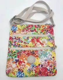 Kipling Women's Keiko Triple‎ Zip Burst Bright Crossbody Bag
