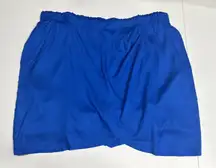 Candace Cameron Bure Petite Wrap Skort Size 1XP Cobalt Blue A488231