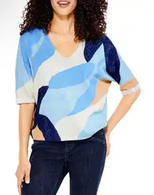 Nic+Zoe Ocean Isle Sweater L135721 Womens Size Large‎