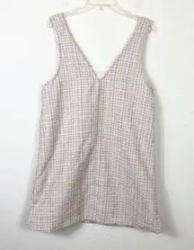 SheIn  Tan & White Tweed Sleeveless Mini Dress Size M