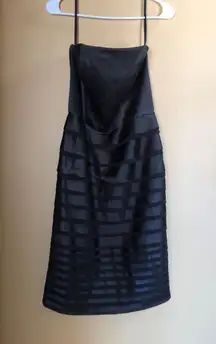 WHITE HOUSE BLACK MARKET Black Bustier Dress