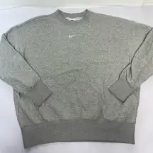 Nike  Embroidered Crewneck Sweatshirt | Gray Size M