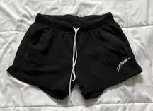 Victoria’s Secret PINK Black Sweat Shorts Womens Size XS Drawstring Athletic