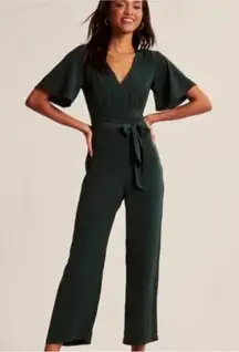 Abercrombie & Fitch Fit to Flatter Key-bole Back Jumpsuit Women's Small Tall NWT