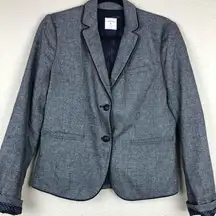 Gap The Academy Blazer Grey Polka Dot Lined 4 Dark Academia School Girl Preppy