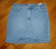 Lee Denim Regular Fit Mid Rise Skort Womens Size 10 Blue medium wash