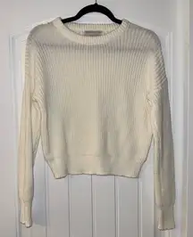 NWOT Urban Outfitters Cream Crew Neck Sweater