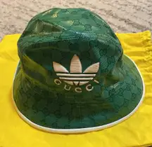 x Adidas GG Canvas Fedora Bucket Hat Size M