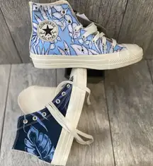 Converse Chuck Taylor high top all star Hawaiian tropical print sneakers sz 7.5