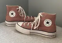 Converse High Tops in Dusty Pink