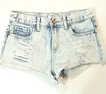 Forever 21 Acid wash distressed shorts sz 25