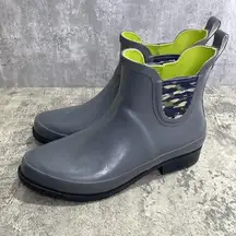 LL. Bean Wellies Gray Chelsea Rain Boots