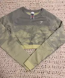 Gymshark Adapt Ombré Long Sleeve Crop Top