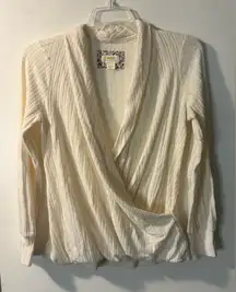 Anthropologie Maeve Rafaela Faux Wrap Deep V-Neck Size M