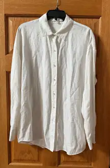 Favorite Daughter White Oversized Button Up - Size Small