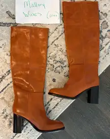 Free people Grayson Brown Leather Boots 36.5