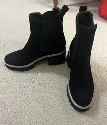 Dolce Vita Black Suede Chelsea Boots