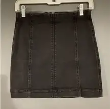 Tinseltown Black Mini Denim Skirt Size 5