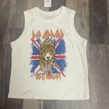 Def Leppard  rock band tank NWT XL