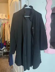 button up black dress