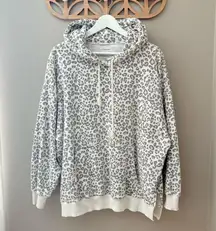 American Eagle Outfitters Pullover Leopard Print Hoodie Sz Medium