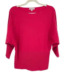 Nordstrom Collection Cashmere Boatneck Batwing Sweater Pink Size Small