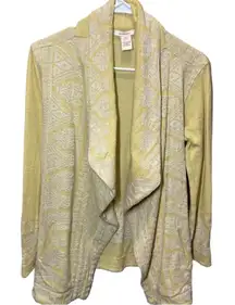 Sundance Embroidered Waterfall Cardigan Easter XS