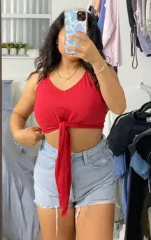 Red Halter Top