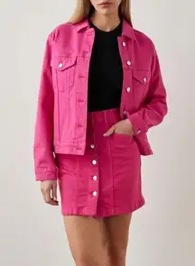 RAILS hibiscus Mulholland denim jacket