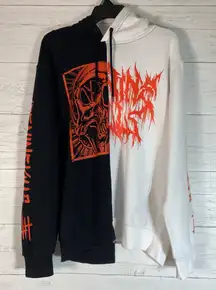 Ice Nine Kills Hoodie size M Black White Metal  Sweatshirt Nightmare On The 9th