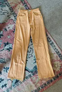 Orange Wide Leg Pants