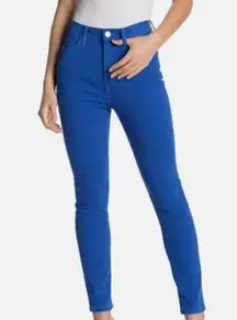 Current/Elliott Womens Ultra High Waist Skinny Jeans Nautical Bright Blue 27