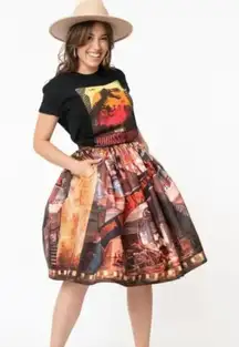 Jurassic Park X Unique Vintage When Dinosaurs Ruled The Earth Swing Skirt SMALL 4