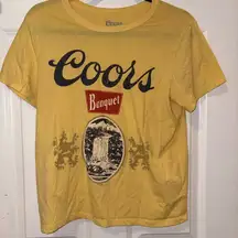 Hybrid Apparel Coors Banquet Yellow Tee