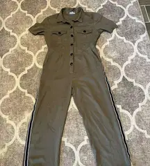 Love + harmony army green jumpsuit size small