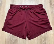 NIKE | Dri-FIT Women's Burgundy Athletic Workout Gym Running Shorts