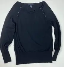 Kenneth Cole Black Pull Over Sweater Size L Women’s
