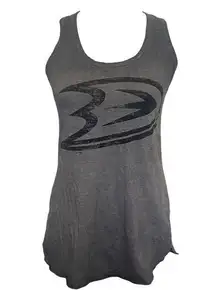 Anaheim DUCKS Touch by Alyssa Milano Gray Graphic Tank Top XS