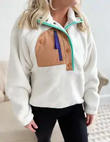 Free People Movement Hit the Slopes Pullover jacket cream XS