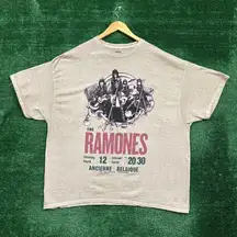 The Ramones Belgique Live Punk Rock Band Oversized Tee 2X