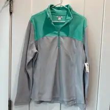 Old Navy Mint and Gray Fleece Pullover NWT. Size XL